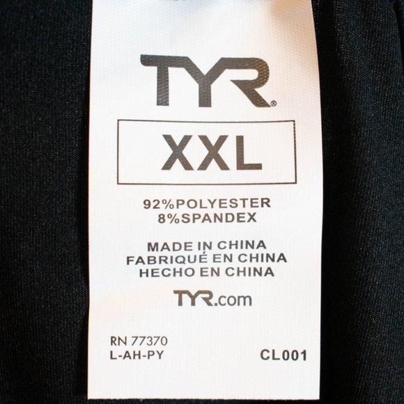 TYR Water Polo Black Men's Rashguard T-shirt - Picture 8 of 9